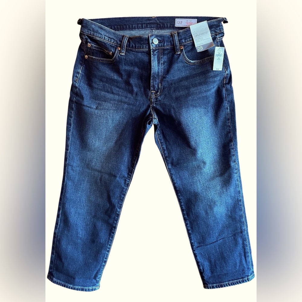 GAP Girlfriend Mid Rise Fit Blue Jeans